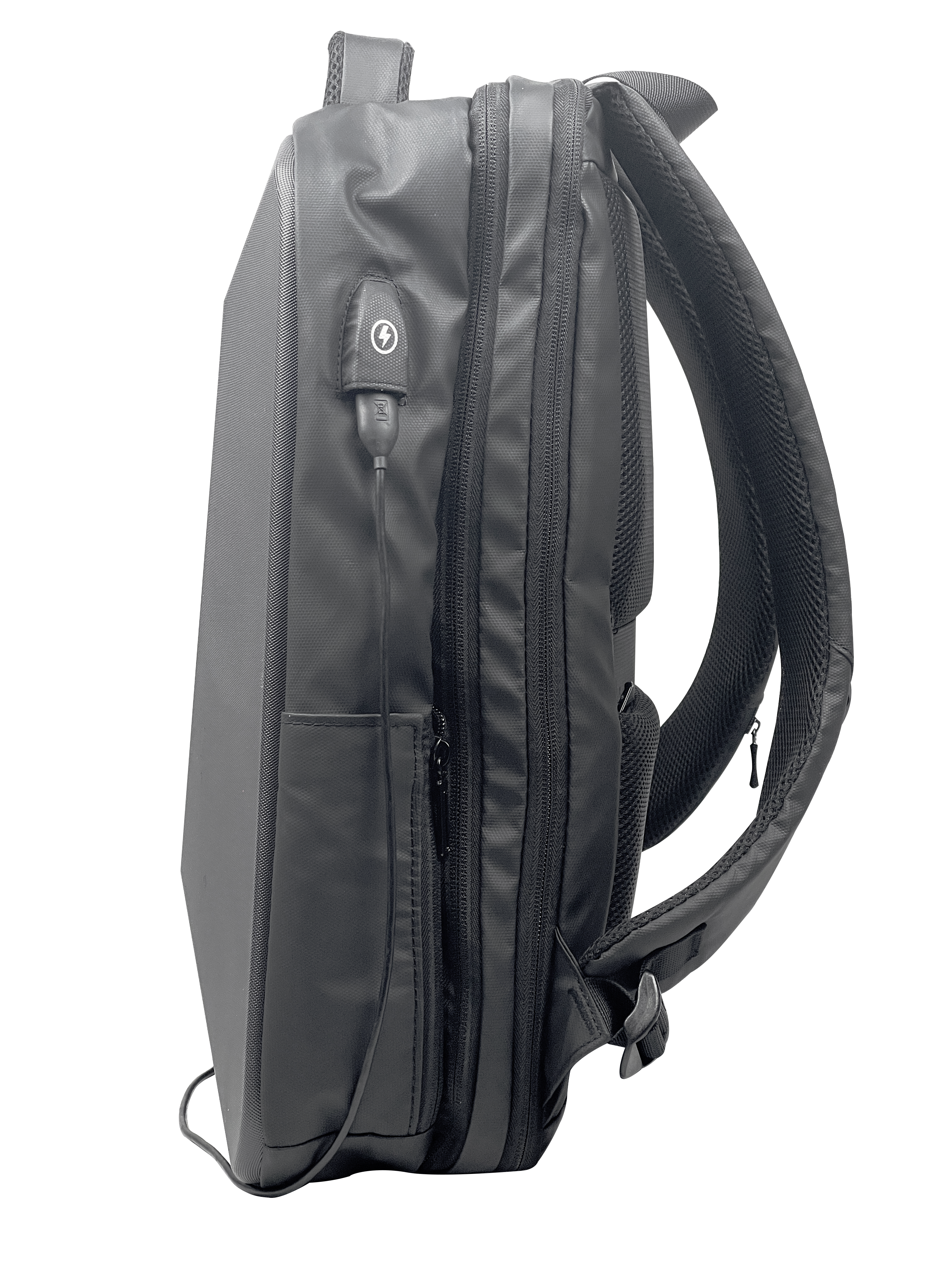 XOTIC PC Black Hardshell Anti Theft Waterproof Backpack
